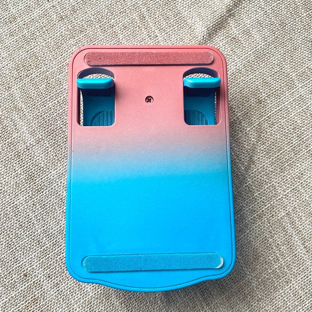 Foldable Phone / Tablet Stand • Portable for Car / Home • Pink & Blue Ombré - Picture 5 of 7